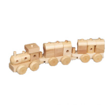 Mini train à jouets en bois à vapeur